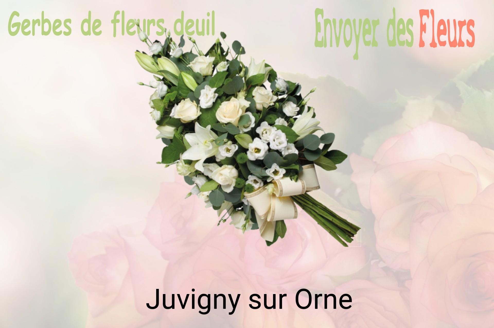 Gerbe de fleurs de deuil livrée à Juvigny-sur-Orne
